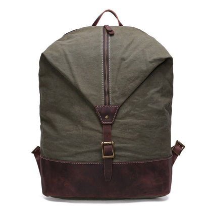 Handmade Canvas Backpack Purse, School Backpacks, Travel Backpacks YD2108 - ROCKCOWLEATHERSTUDIO