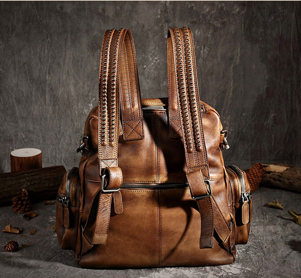 Vintage Leather Women Backpack, School Backpack, Designer Handbags AK1 RockCow Leather Studio Vintage Leather Women Backpack, School Backpack, Designer Handbags AK1 RockCow Leather Studio