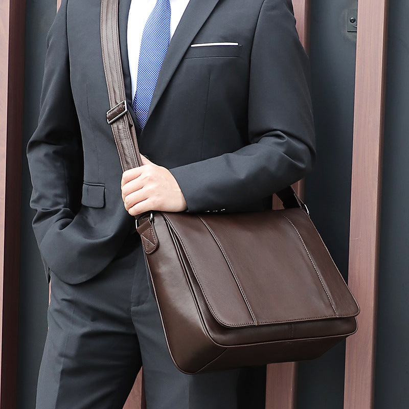 Bike Messenger Bag Men Vintage Leather Bags Crossbody Side Bags