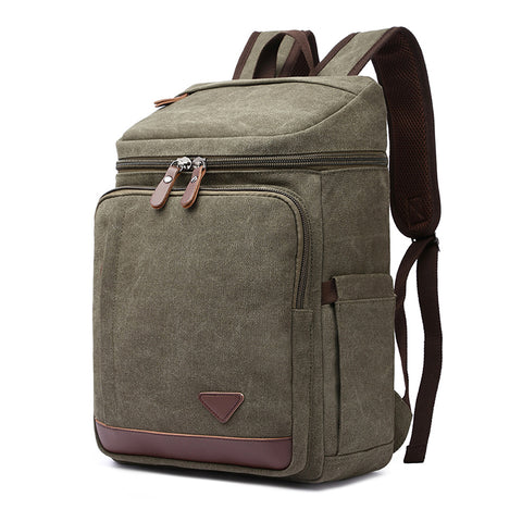Canvas Backpack Casual Canvas Travel Backpack Men's School Backpack Handmade Hiking Backpacks