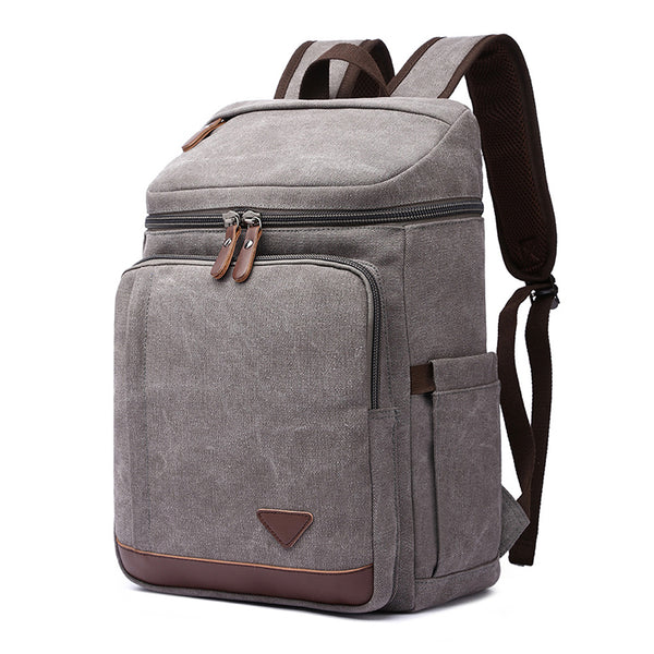 Canvas Backpack Casual Canvas Travel Backpack Men's School Backpack Ha – RockCow Leather Studio