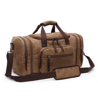 Canvas Travel Duffel Bag Canvas Weekend Bag Casual Carry On Bag For Men And Women