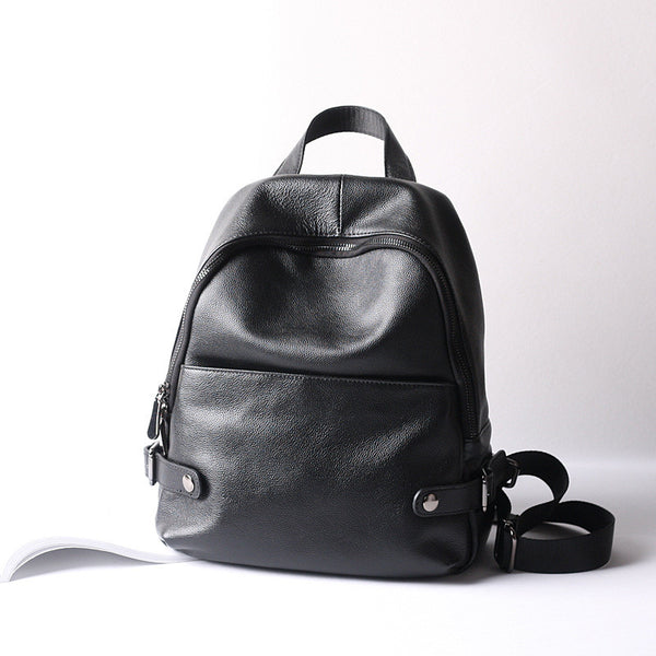 Women Leather Backpack Purse, Black Leather Backpack, Casual Backpack ...
