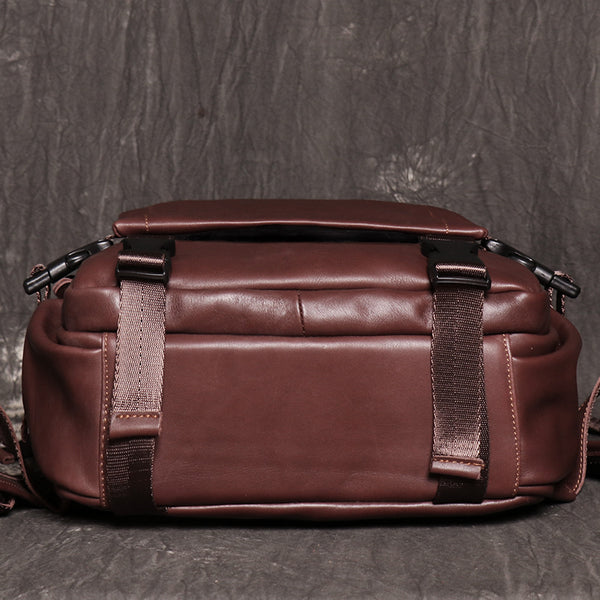Full Grain Leather Backpack For Mens Leather Travel Backpack Casual La – RockCow Leather Studio Full Grain Leather Backpack For Mens Leather Travel Backpack Casual La – RockCow Leather Studio