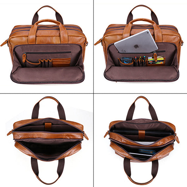 thumbnail image 2 of Quality Soft Leather Briefcase/Laptop Bag – Radford Leather Fashions-Quality Leather And... 2 of 14