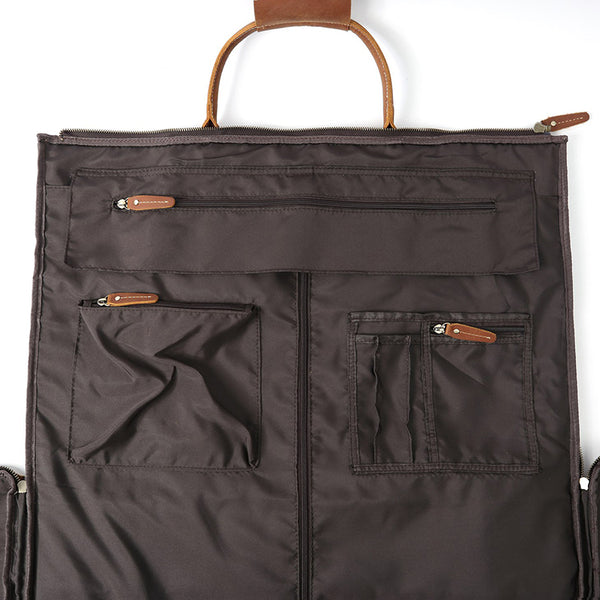 carry on garment bag mens garment bag for travel business Men's Convertible Full Grain Leather Garment Bag, Carry-On Weekender w – RockCow Leather Studio