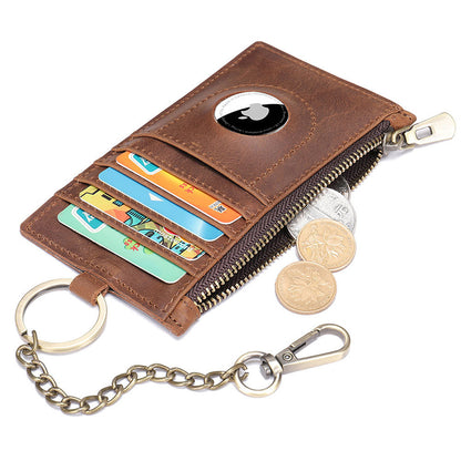 Crazy Horse Leather Long Wallet Vintage Card Holder Wallet Long Clutch ESS98 Vintage Brown
