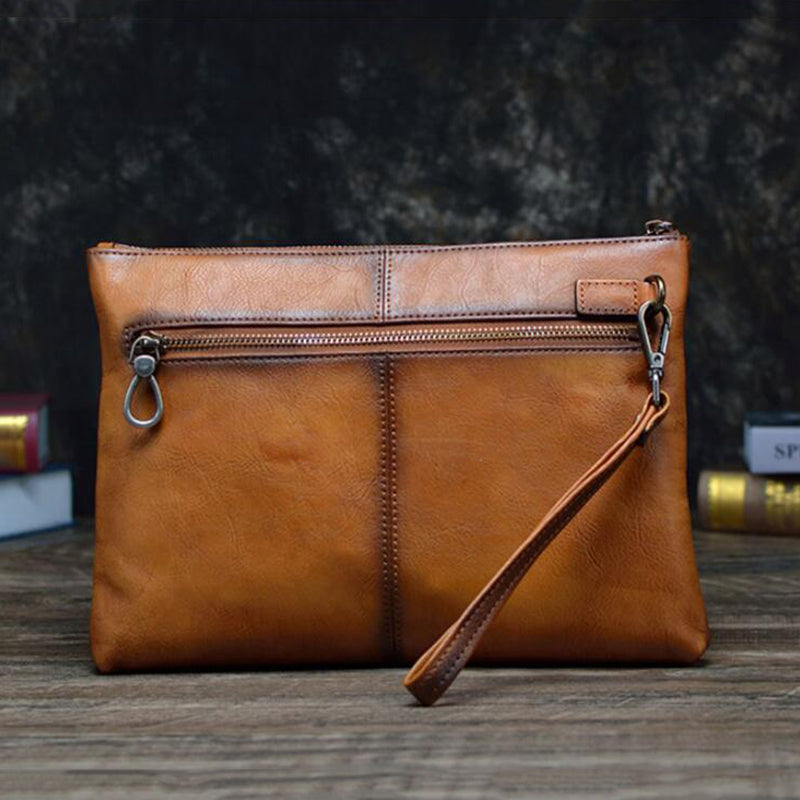 Buy Wholesale China Men's Clutch Bag Handbag Leather Zipper Long Wallet  Business Hand Clutch Phone Holder & Men's Leather Wallets, Wallets at USD  2.25