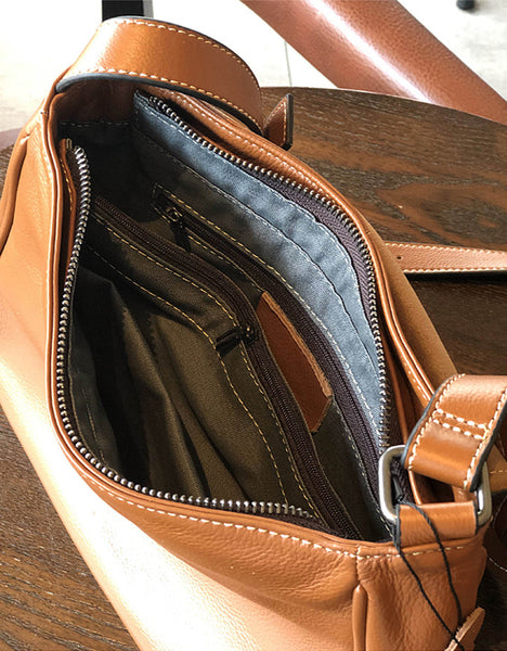 Full Grain Leather Shoulder Bag Women Crossbody Bag Leather