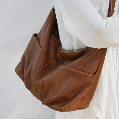 Full Grain Leather Shoulder Bag Women Leather Purse Hobo Bag Leather Crossbody Bag