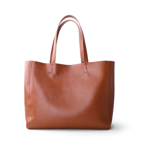 Full Grain Leather Tote Bag Everyday Tote Premium Leather Work bag for Women