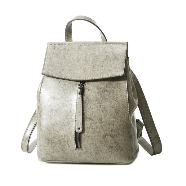 Full Grain Leather Backpack Purse for Women, Stylish Leather Backpack, Gift for Her Black