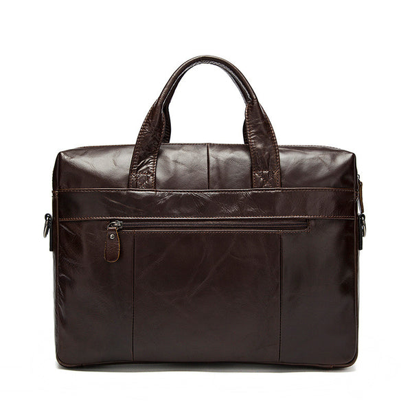 Genuine Leather Laptop Bag, Top Grain Leather Messenger, Men's Leather ...