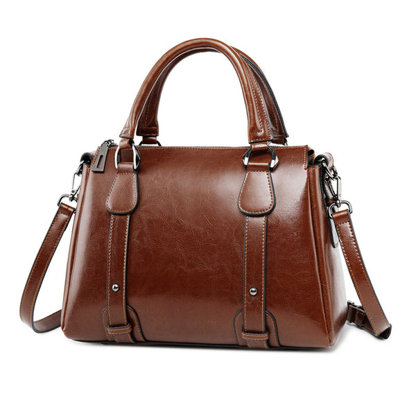 Handmade Top Grain Leather Women Shoulder Bags Stylish Ladies Leather Handbag Gifts For Her SX2833 - ROCKCOWLEATHERSTUDIO