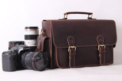 Vintage Genuine Leather DSLR Camera Bag SLR Camera Bag
