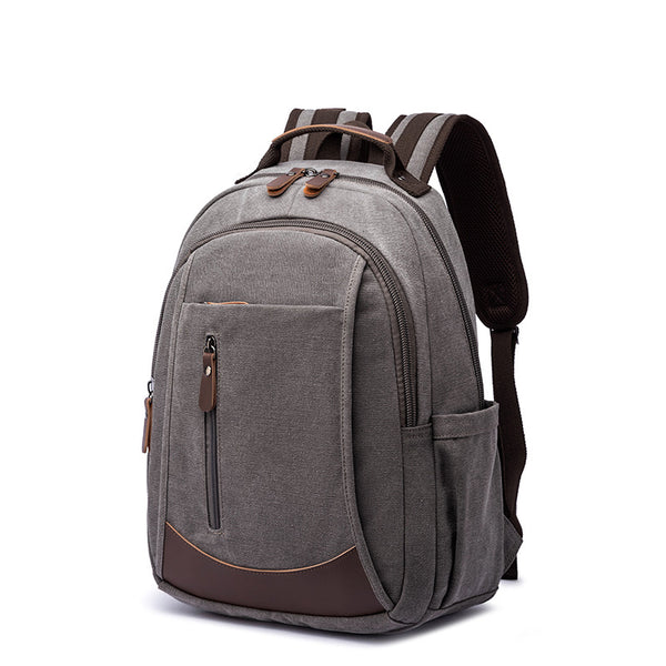 Canvas Laptop Backpack Canvas Travel Backpack Unisex Backpack For Work