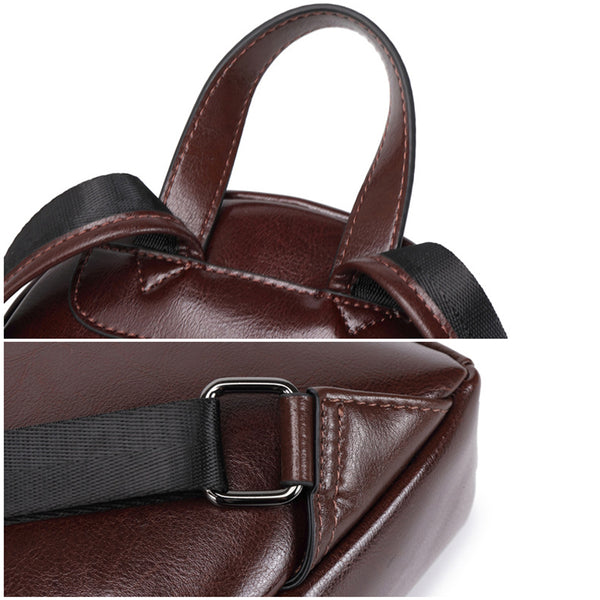 Leather Backpack Women Top Grain Leather Backpack Purse Top Natural Co – RockCow Leather Studio