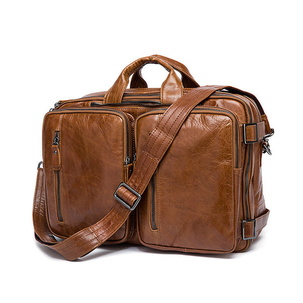 Best Brown Leather Backpack Cool Backpacks Laptop Backpack - ROCKCOWLEATHERSTUDIO