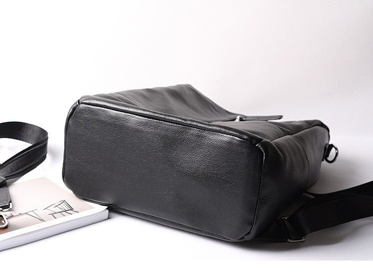Women Leather Shoulder Bag, Convertible Backpack, Full Grain