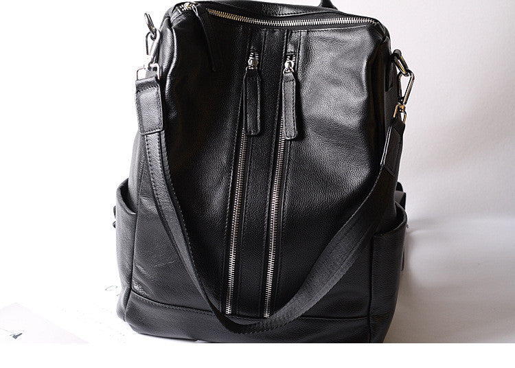 Women Leather Shoulder Bag, Convertible Backpack, Full Grain  display picture 1