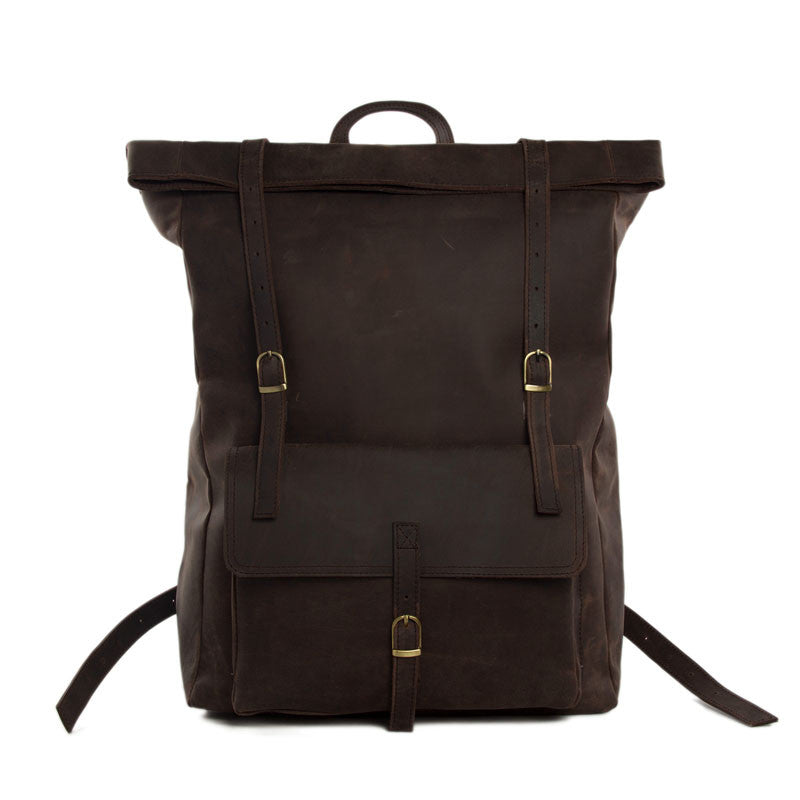 Handmade Mens Leather Backpack, Cool Backpack, Rolling Backpacks