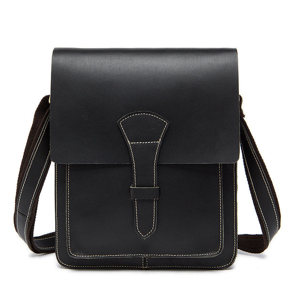 ROCKCOW Handmade Genuine Leather Satchel Bag, Men Messenger Bag, Shoulder  Bag