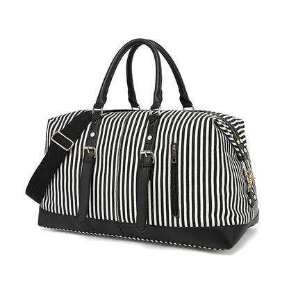 Stylish Canvas Duffle Bag Waterproof Canvas Travel Bag Women Canvas Gym Bag Weekender Bag YY957-3