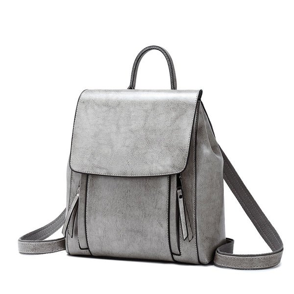 cute leather backpacks school Top Grain Leather Backpack For Women Female Leather Designer Backpack – RockCow Leather Studio