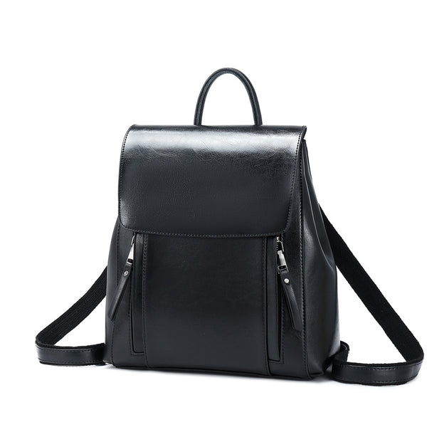 designer leather backpacks women's Top Grain Leather Backpack For Women Female Leather Designer Backpack – RockCow Leather Studio