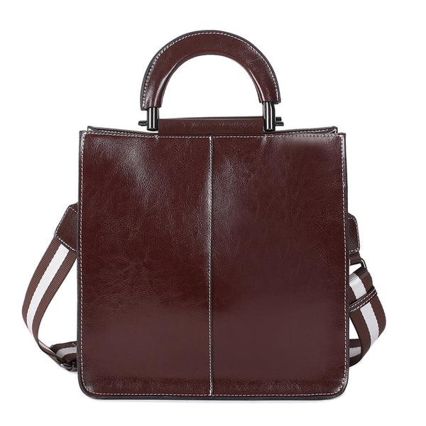 Top Grain Leather Shoulder Bag Leather Handbag Handmade Leather Bag For Women Stylish Crossbody Bags Gift For Her - ROCKCOWLEATHERSTUDIO