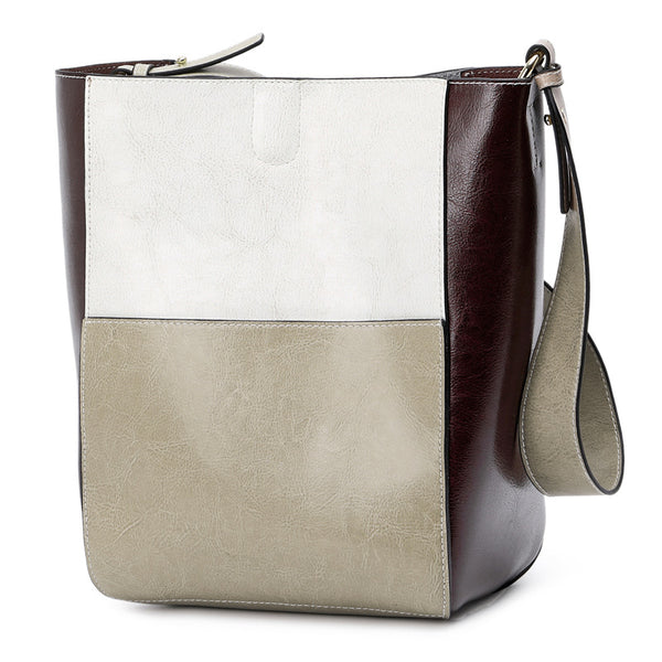 Full Grain Leather Shoulder Bag for Women, Natural Cowhide Leather Crossbody Bag, Women's Stylish Messenger Bag Shopper Bag SX3382