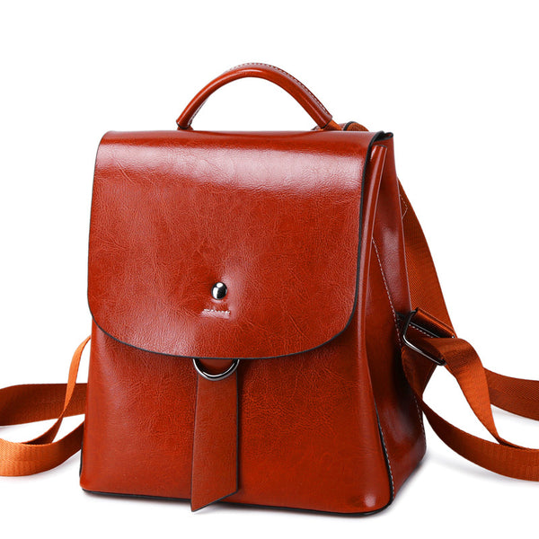 Top Grain Leather Backpack for Women, Stylish Leather Backpack Purse, Christmas Gift For Her