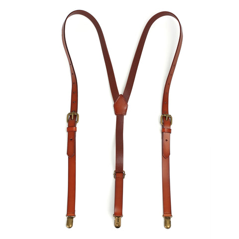 Leather Suspenders, Groomsmen Suspenders, Men's Braces - ROCKCOWLEATHERSTUDIO
