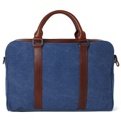Flash Sale Canvas Leather Bag Briefcase Messenger Bag Shoulder Bag Laptop Bag