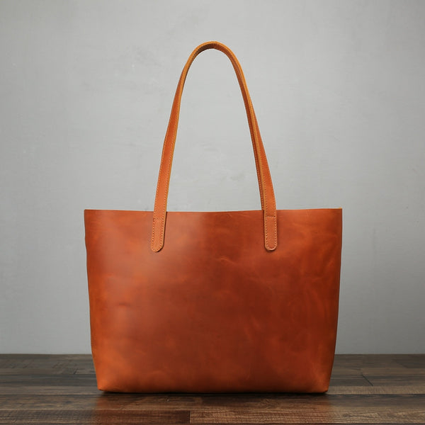 Handmade Women Fashion Leather Tote Bag, Vintage Shoulder Bag, Shopper Bag ZB01 - ROCKCOWLEATHERSTUDIO