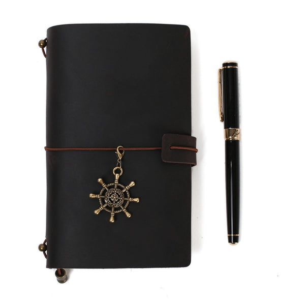 Handmade Leather Journal, Journals for Men, Leather Notebook, Rustic Leather Diary 00002 - ROCKCOWLEATHERSTUDIO