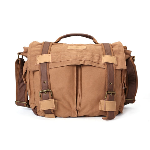 Flash Sale Canvas DSLR Camera Bag, Professional SLR Camera Bag, Men's Canvas Messenger Bag BBK-4 - ROCKCOWLEATHERSTUDIO