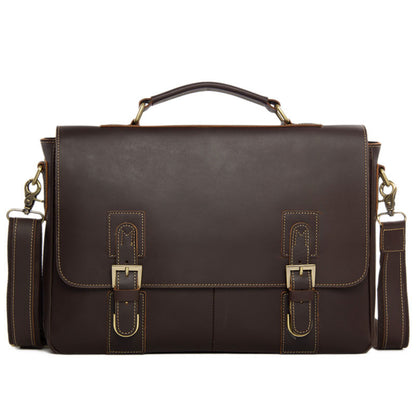 Vintage Leather Messenger Bags, Mens Leather Briefcase - ROCKCOWLEATHERSTUDIO