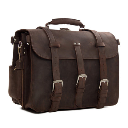 Super Large Multi-Use Leather Travel Bag, Duffle Bag, Leather Backpack 7072 - ROCKCOWLEATHERSTUDIO