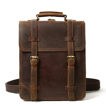 Vintage Small Leather Backpack Purse, Designer Backpacks, Sling Backpack - ROCKCOWLEATHERSTUDIO