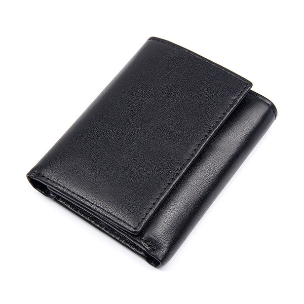 Personalized Men's Wallet Trifold Wallet Top Grain Leather Wallet RFID Wallet  Gift for Dad 8105 - ROCKCOWLEATHERSTUDIO