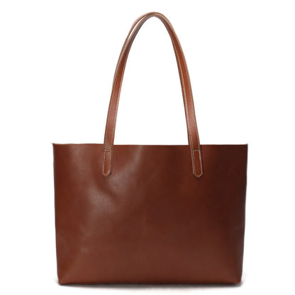 Vintage Genuine Leather Women Tote Bag, Shopping Bag, Shoulder Bag ZB01 - ROCKCOWLEATHERSTUDIO